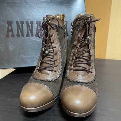 ANNA SUI Cat-foot heel bootie size 24.5cm From Japan | eBay