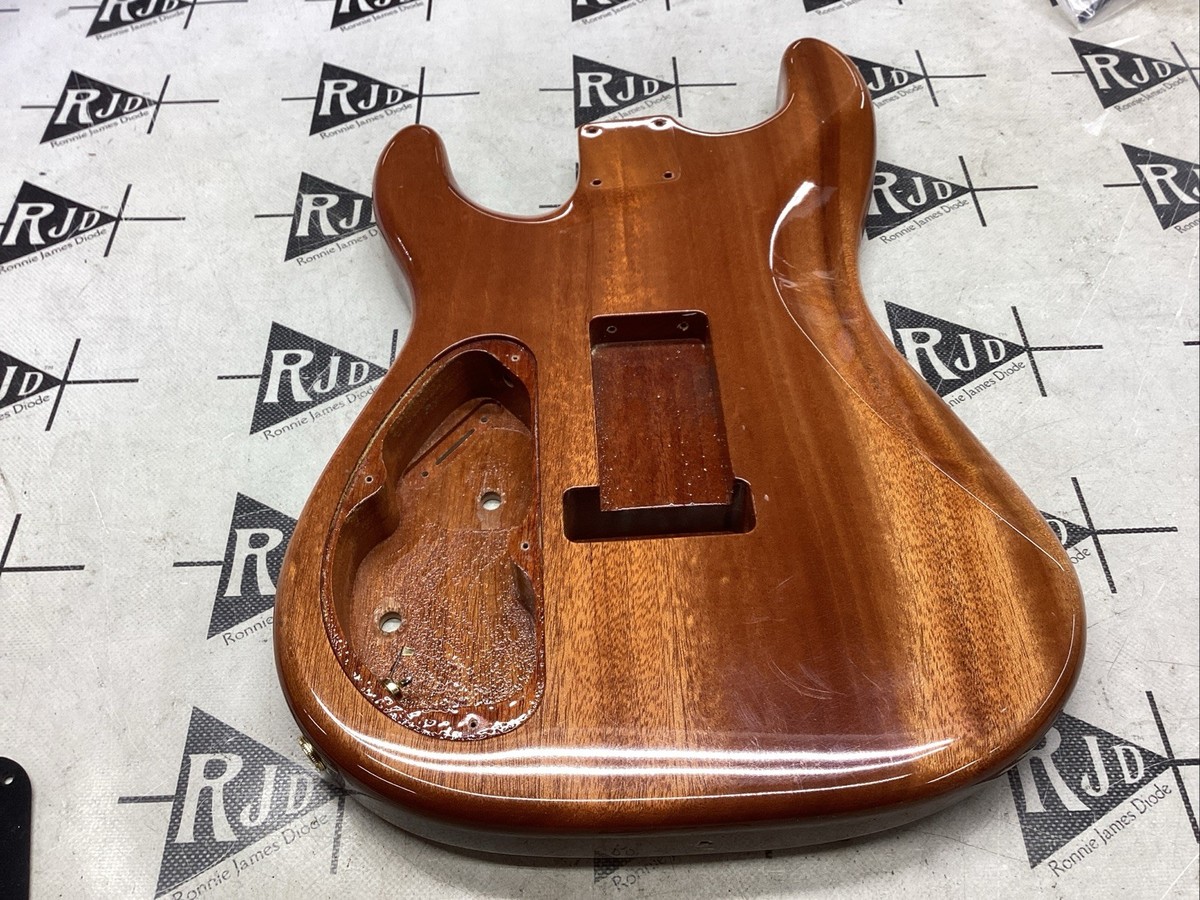 Warmoth Strat Electric Guitar Body Mahogany Exotic Top Gloss | eBay