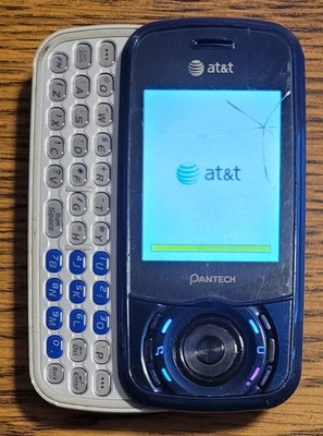 Pantech Matrix C740 - Blue ( AT&T ) Very Rare GSM Slider Phone w/ 5 Games - READ