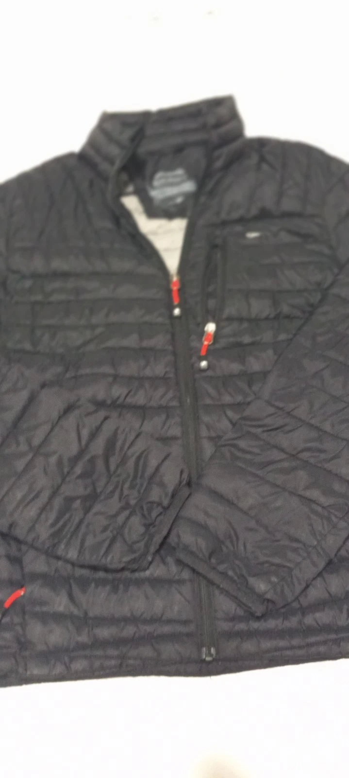 Gerry Lightweight Puffer Jacket Mens Small Black Packable Full Zip Padded