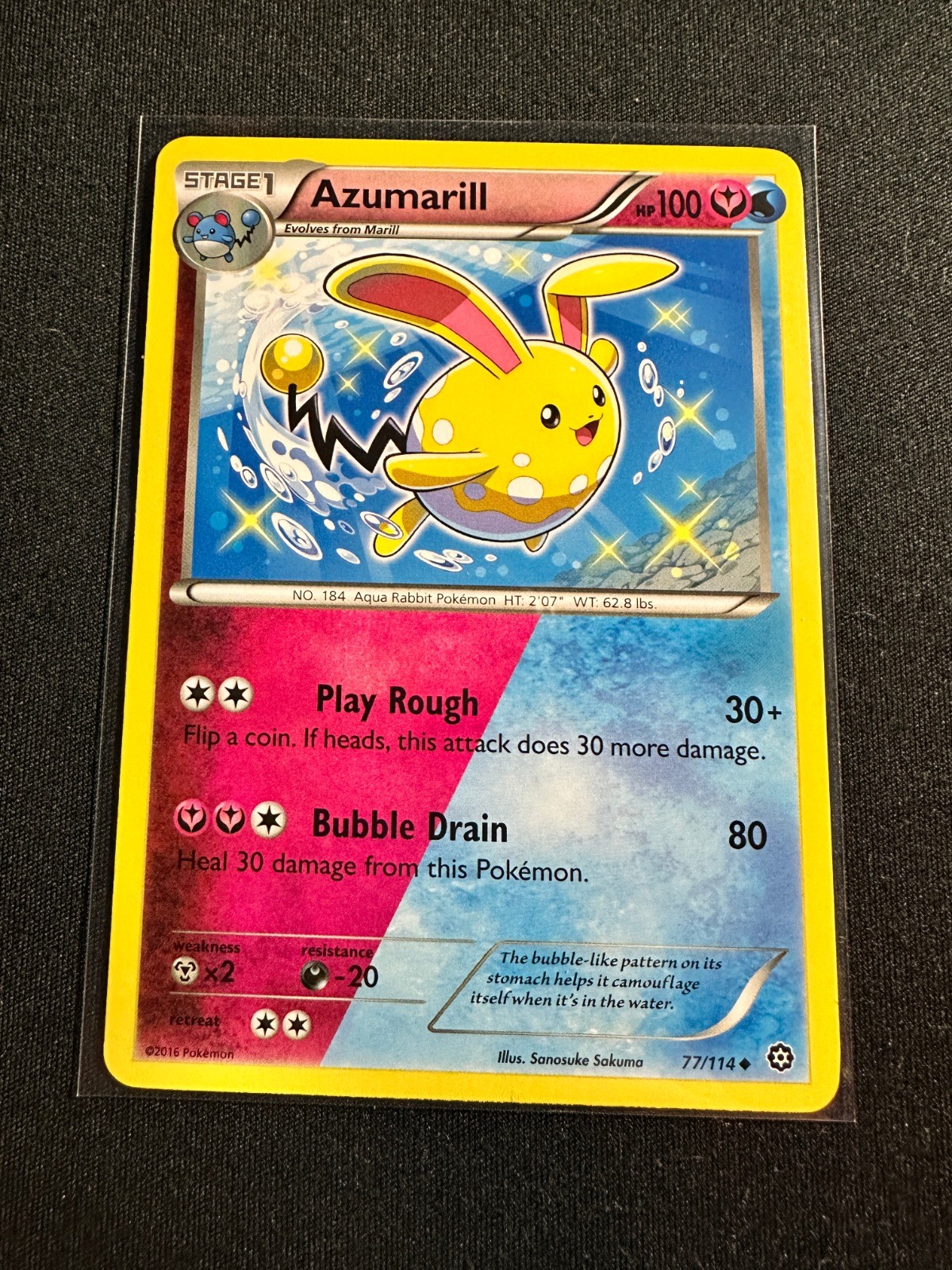 Azumarill 77/114 Uncommon XY - Steam Siege NM