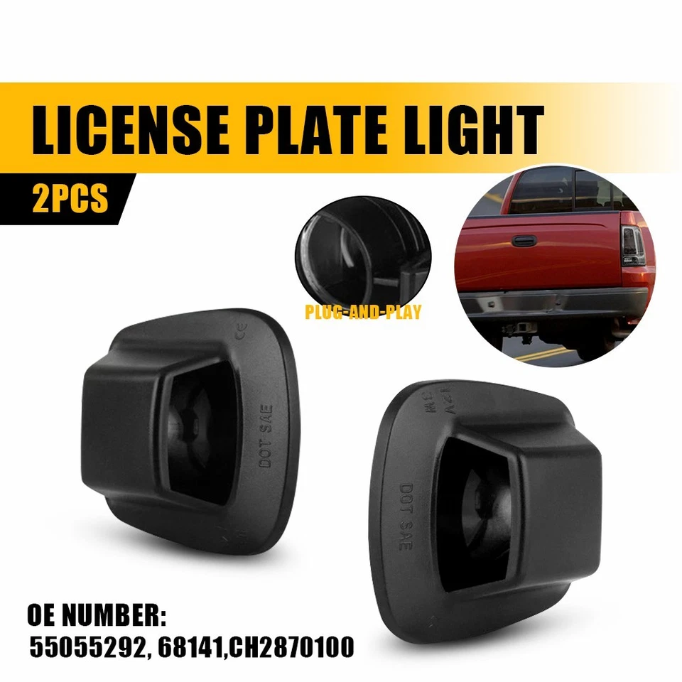 Carcasa de luz LED de matrícula 2-20X para Dodge Dakota Mitsubishi Raider 2006-09 Foto 2 de 4