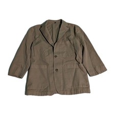 J.Crew Chino Suit jacket cotton Light khaki Sz 38 Cotton Linen Altered