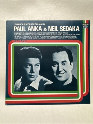 Paul Anka & Neil Sedaka The greatest Italian Successes-Italian Copy 33 LP Vinyl