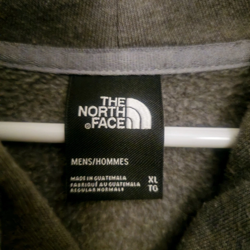 Sudadera con Capucha North Face Cremallera Para Hombre Grande Gris Informal Aire Libre Aventura Ropa de Calle  Foto 2 de 4