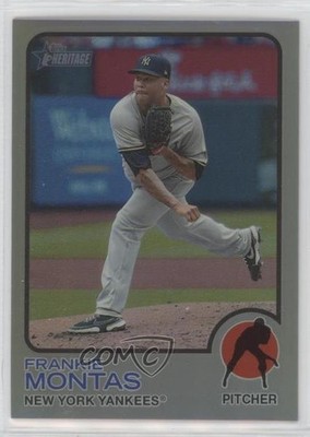 2022 Heritage High Number Chrome Silver Bordered Refractor Frankie Montas 5n0