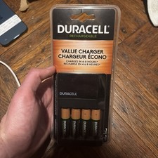 Duracell AA Rechargeable NiMH Batteries, Pack of 4, Sealed