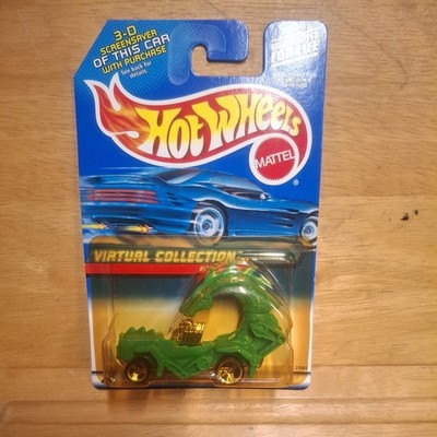 Hot Wheels Virtual Collection RODZILLA Green Creature Diecast 1/64 Scale #126.