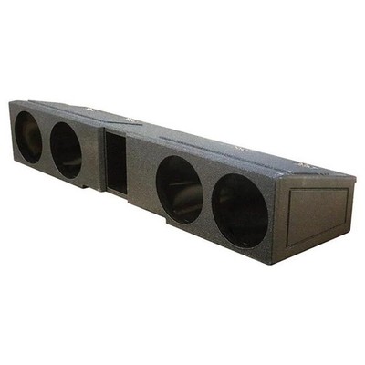 Qpower QBGMCFF07408 8 in. 4 Hole Ported Woofer Box for 2007-2020 GM Crew Cab
