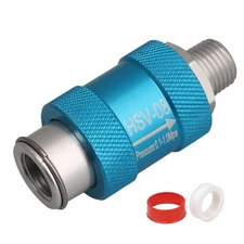 Aluminum 1/4"" Thread Pneumatic Flow Control Manual Hand Slide Valve
