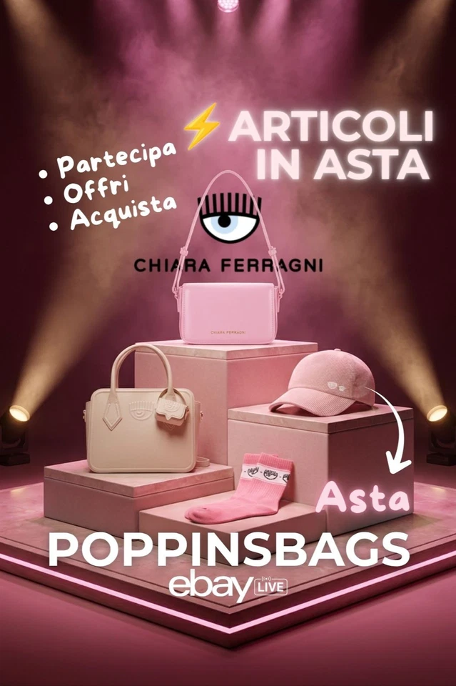 ⚡️EVENTO SPECIALE | Articoli Chiara Ferragni in ASTA LIVE 💖