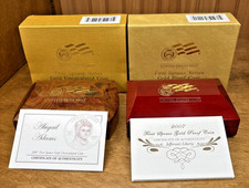 2007 First Spouse Gold Coin Box/Case & COA U.S. Mint - NO COINS Adams Jefferson