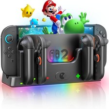Image of Switch 2 Controller Charger Station Compatible with Nintendo Switch 2 Joy-con, S