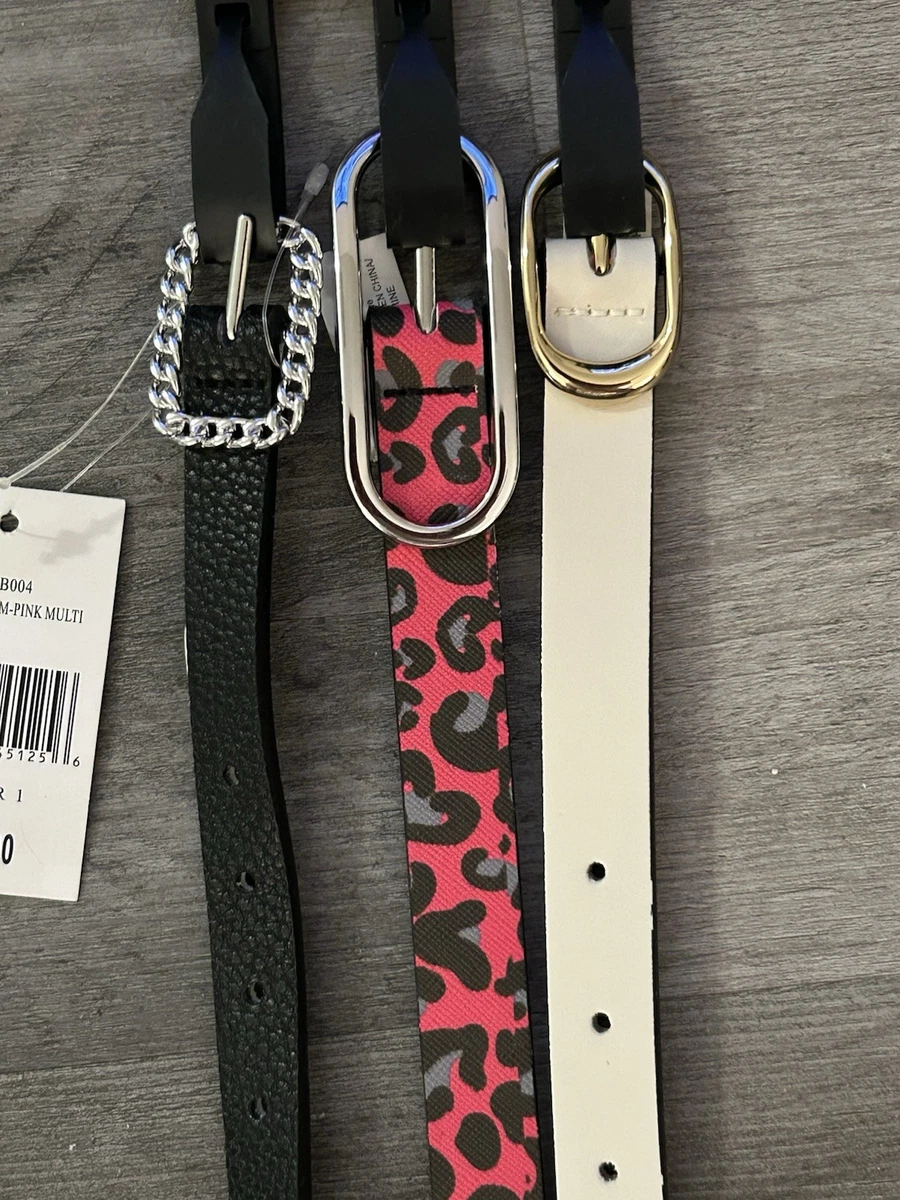 Betsey Johnson Lip Belt Set Black red lip Buckle , White (Lips), Pink Bow L New Betsey Johnson Red Belts for Women for sale | eBay main image 3