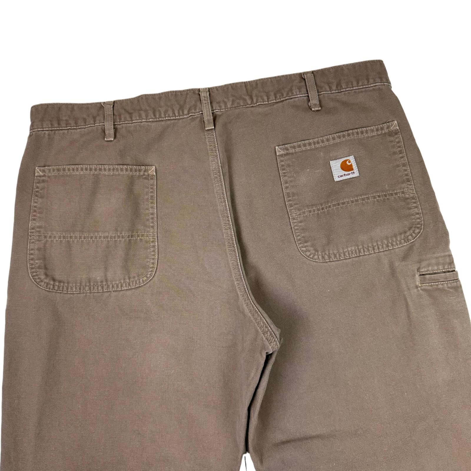 Carhartt Men's Relaxed Fit Jeans 40x30 Carpenter Workwear Trousers Brown Cotton image 3