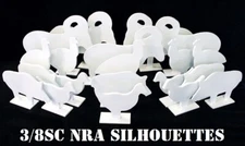 3/8sc NRA Metallic Silhouette Targets - 20pc Small Bore Pistol Knock-over Plates