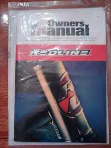 Redline BMX Bike Owners Manual 1996 BMX NOS Retro Vintage Freestyle Red Line | eBay