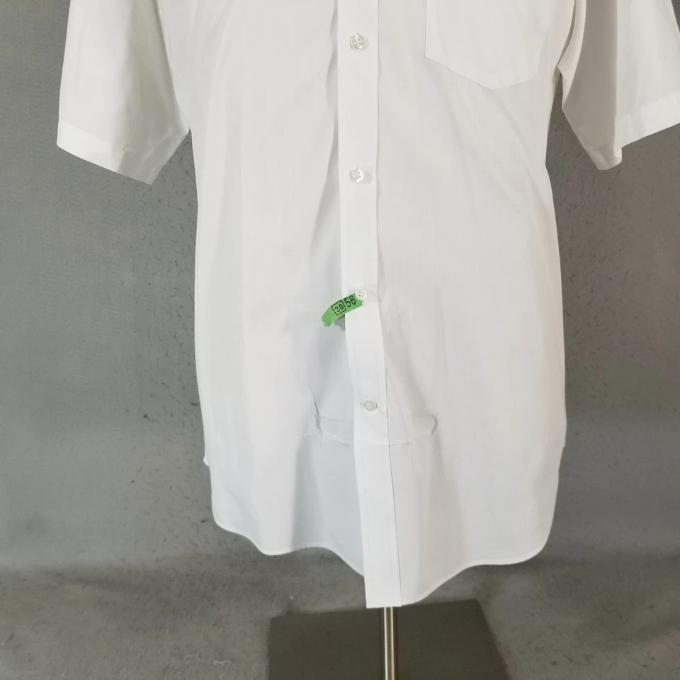 Camisa Uniforme Cintas Para Hombre Grande Blanca Manga Corta Aviador Policía Navegante Foto 3 de 4