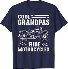 Cool Grandpas Ride MotorCycles - Funny Grand Father Unisex T-Shirt