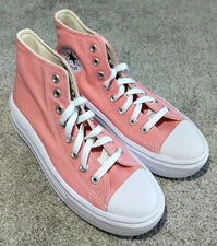 Converse Women Size 7.5 Chuck Taylor Move Platform High Top Shoe Flamingo Canvas