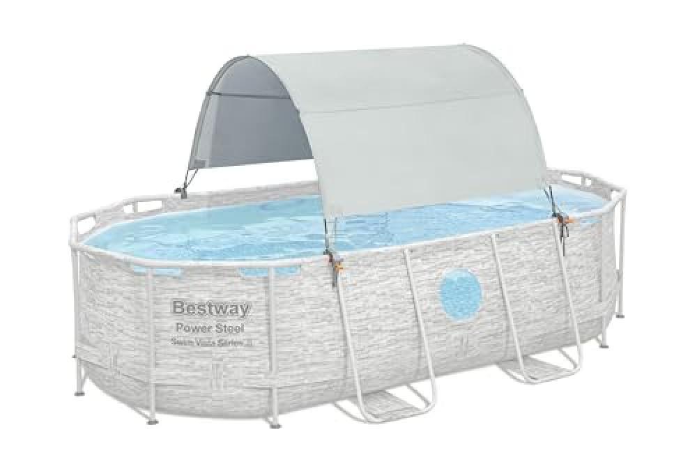 (TG. 340x549) Bestway 58746-6 Tendalino da piscina rettangolare adattabile 340x5