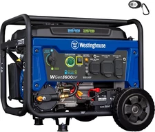 4650 Peak Watt Dual Fuel Portable Generator, Remote Electric Start with Auto Cho