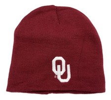 Oklahoma University Sooners OU Knit Logo Beanie Hat Winter Cap Red OSFM