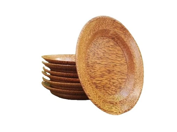 Platos de vajilla de madera Handmade