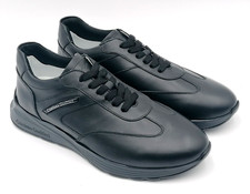 Cristiano Gualtieri scarpe uomo pelle nero G58 sneakers sportive eleganti A23/24