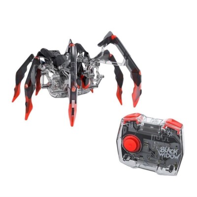 HEX BOTS Interaktiv Spielzeug Black Widow 6071524, 25.7 CM