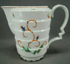 Rosenthal Madeleine Orange Blue & Green Art Deco Floral Pitcher Circa 1919-1935