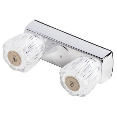 LAGUNA BRASS Mobile Home Two Handle 4" Shower Faucet Valve Chrome Finish