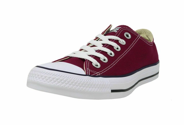 converse all star low maroon canvas