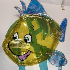 Disney The Little Mermaid Flounder Backpack/ See Through