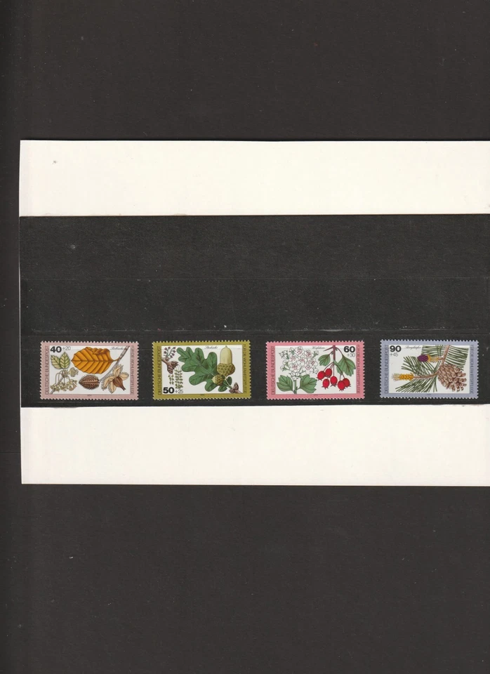 BRD - Mi. Nr. 1024 - 1027 " Wohlfahrt - Blätter, Blüten, Früchte " Postfrisch - Bild 1 von 1