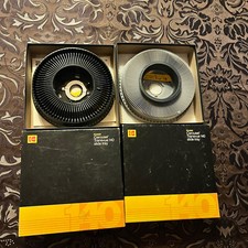 Vintage Kodak Carousel Transvue 140 Slide Projector Trays Original Box Lot of 2