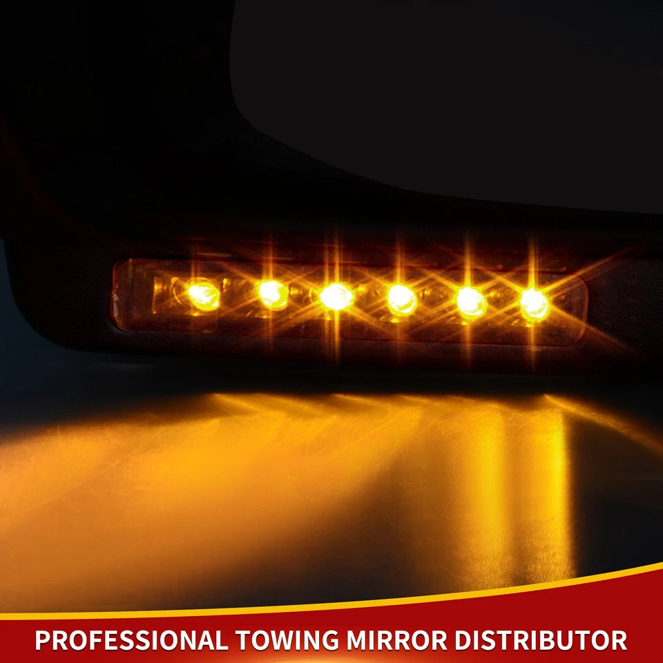 Pair Tow Mirrors for 2004 - 2006 Ford F150 F-150 Power Heated Puddle Turn Signal - Изображение 2 из 4