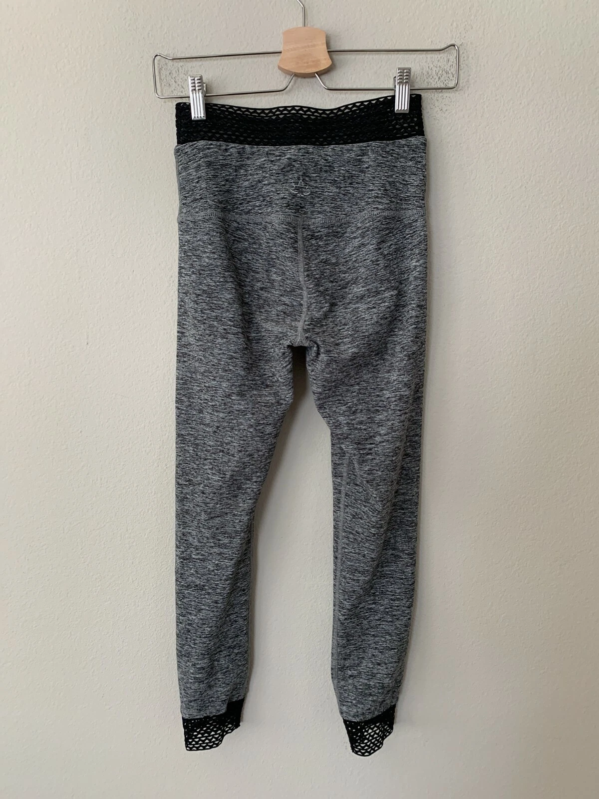 beyond-yoga sheer illusion banded waist and cuffs spacedye leggings