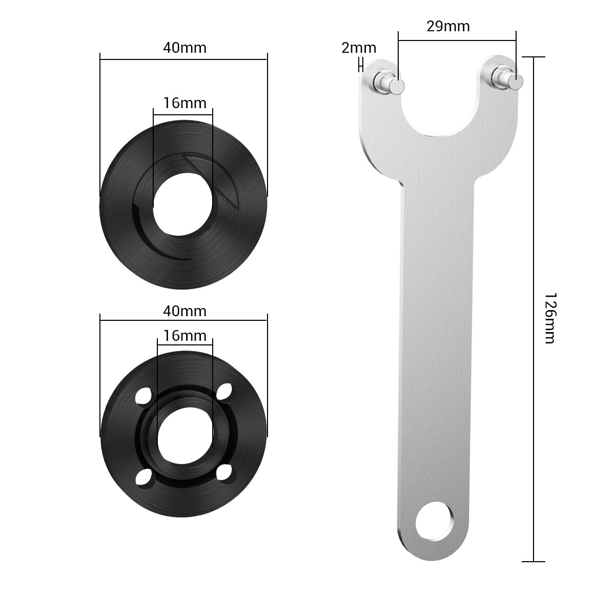 Grinder Flange Angle Spanner Metal Lock Nut for Dewalt Milwaukee Makita 5/8"-11