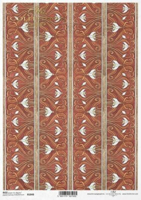 Reispapier-Motiv Strohseide-Decoupage-Serviettentechnik-Art Deco-R1848