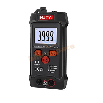T1 Digital Multimeter AC DC Current Voltage 600V Resistance Meter 4000 Backlight