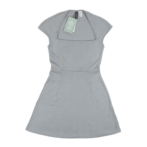 H&M Womens Gray Bodycon Dress Size M With Spaghetti Strap Short Slip on |  eBay