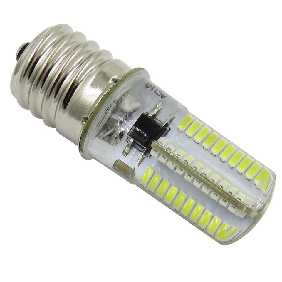 10pcs E17 Intermediate C9 LED Light 80Led Microwave Bulb 110V 120V White Lamp - Image 3 of 4