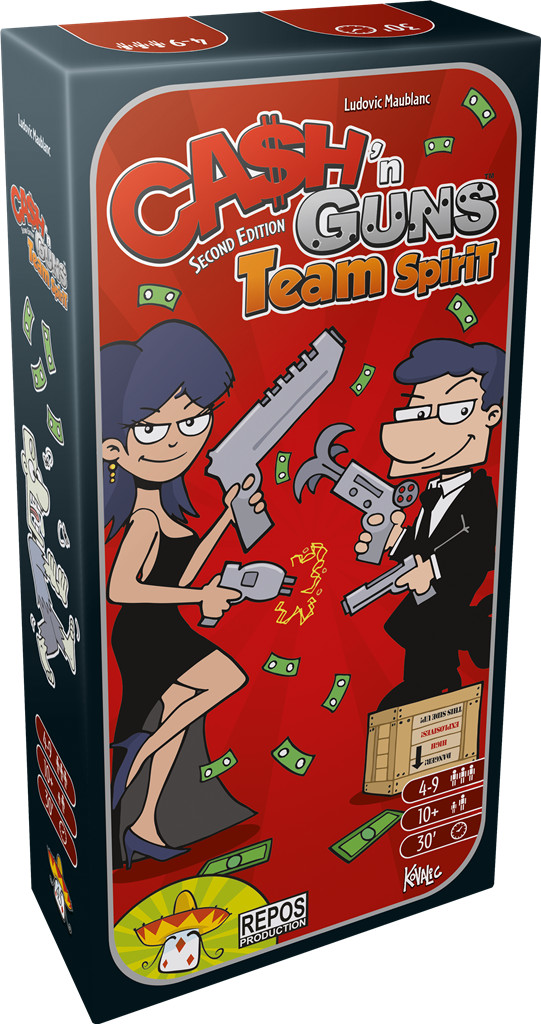 Jeu d'ambiance Cash and Guns Team Spirit pour soirée entre amis