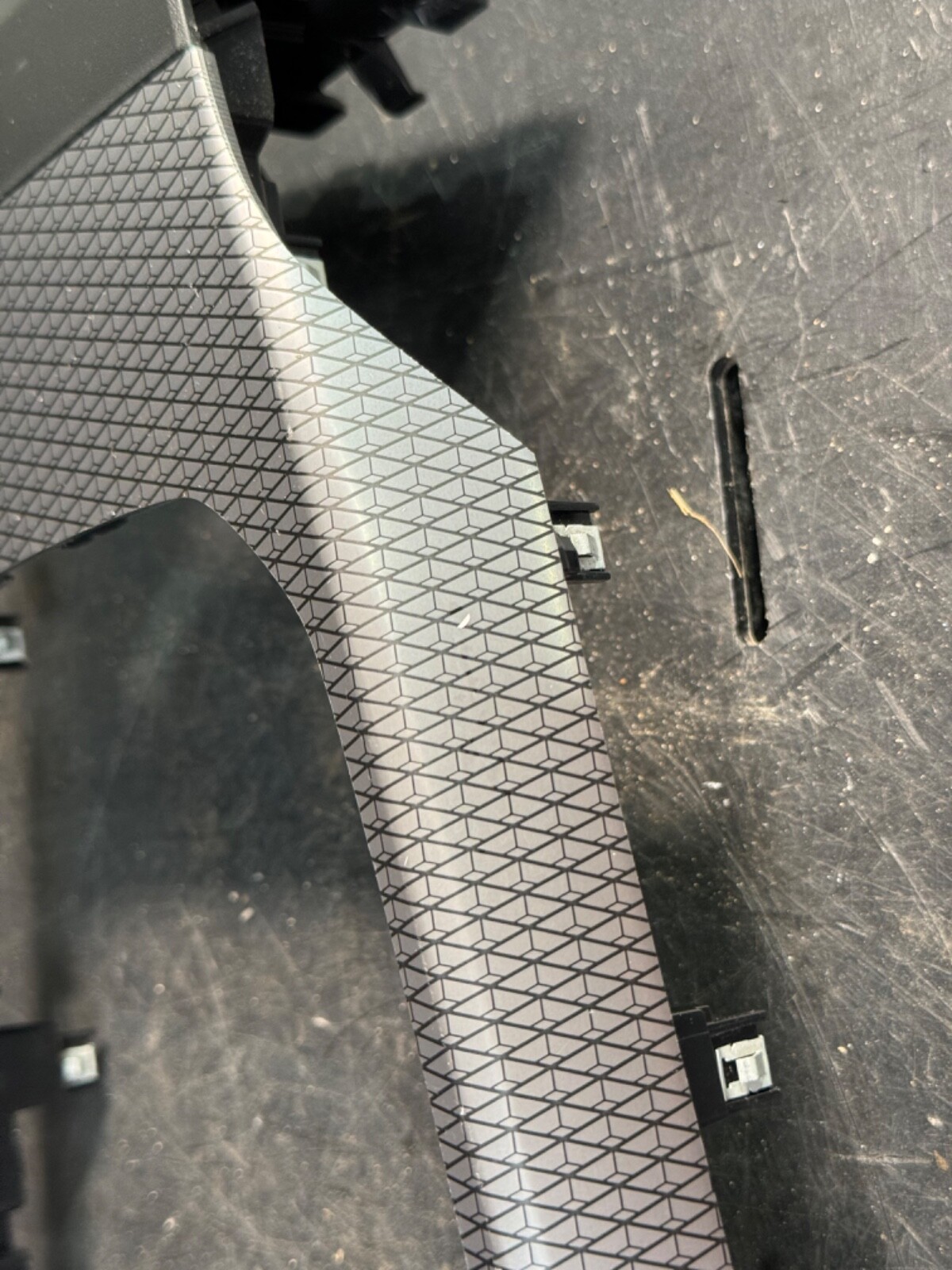 23-25 BMW G87 M2 FRONT INTERIOR ALUMINUM RHOMBICLE ANTHRACITE TRIM  