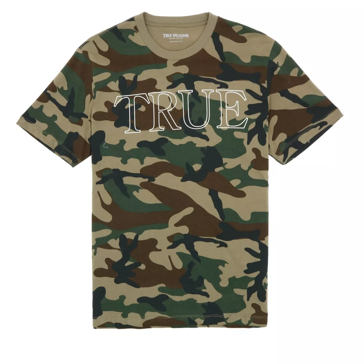 True religion cheap camo t shirt