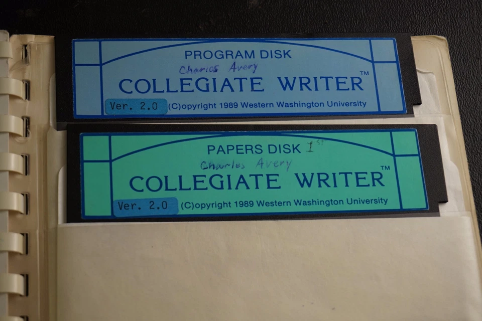 Escritor colegiado Western Washington University para mídia IBM 5.25 - Imagem 2 de 2