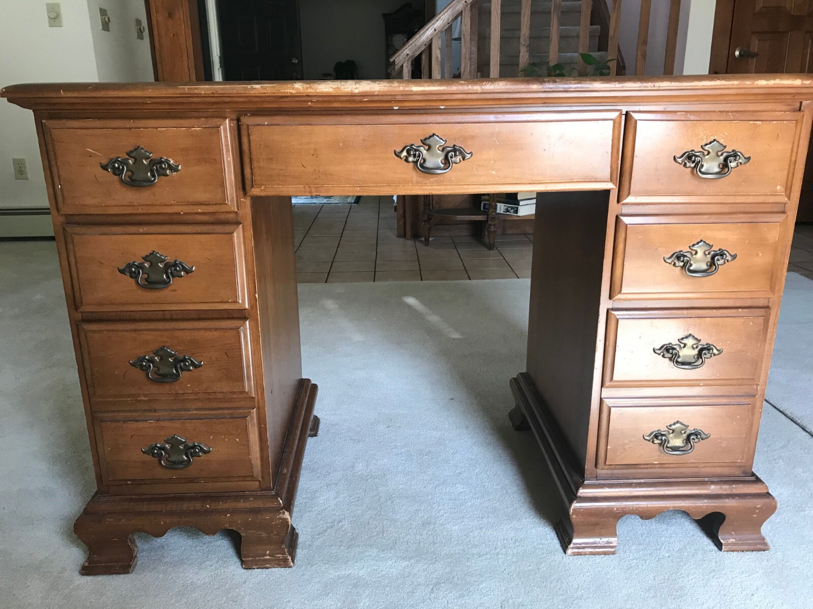 Young & Hinkle Solid Maple Desk eBay