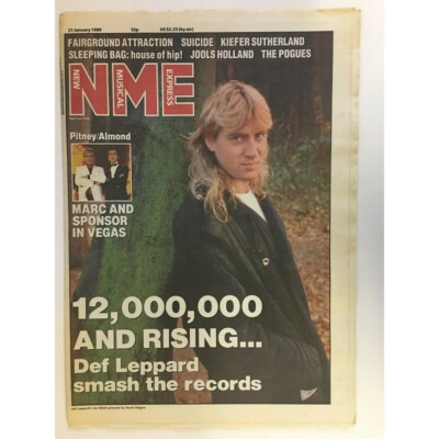 NEW MUSICAL EXPRESS NME MAGAZINE 21 JANUARY 1989 DEF LEPPARD  LS