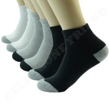 Tones 3 Pairs For Mens Ankle Quarter Crew Socks Cotton Low Cut Size 9-11 10-13